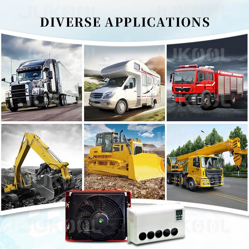 Application of 12v dc truck air conditioner